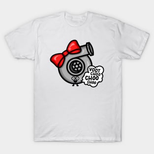 What Does The Cutest Turbo Say - Red Bow T-Shirt